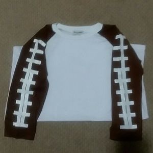 Football arm print t shirt..NWOT